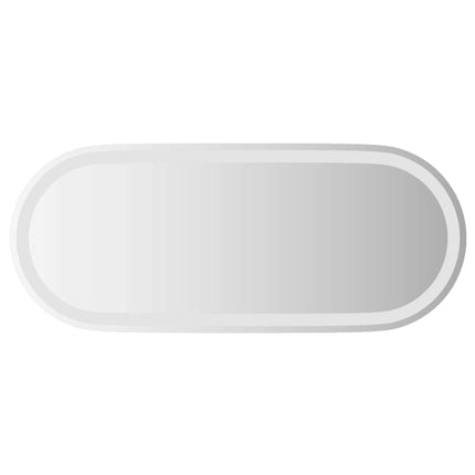 LED-badeværelsesspejl 90x40 cm oval