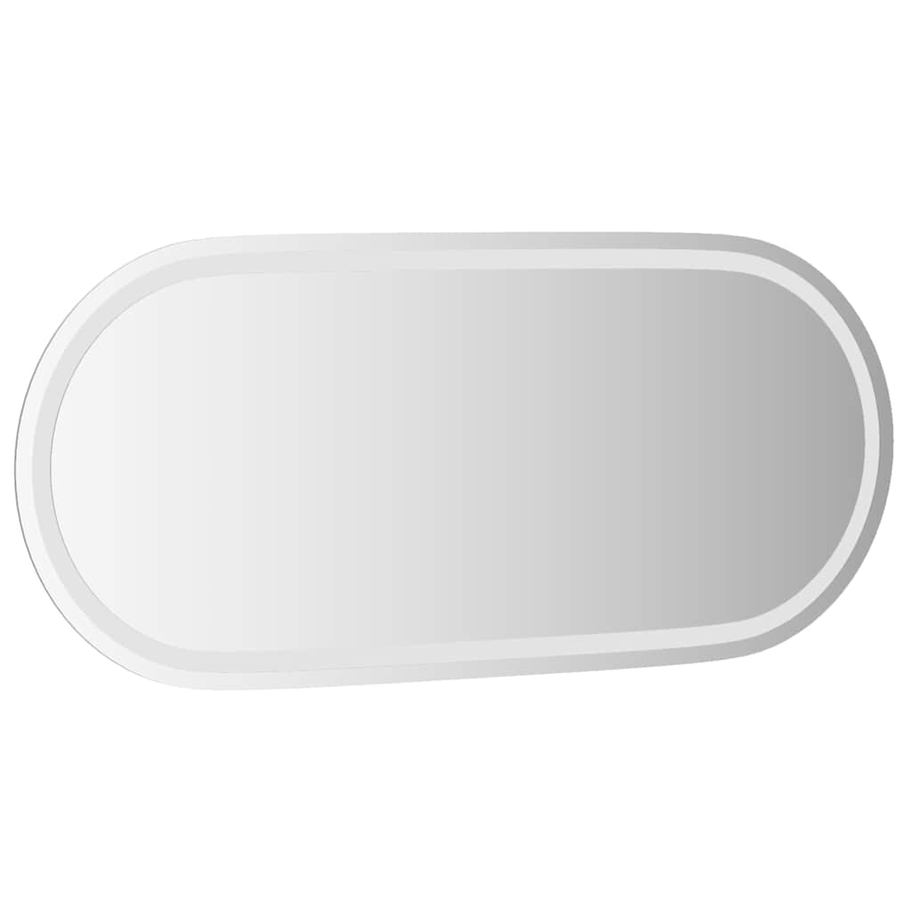 LED-badeværelsesspejl 100x45 cm oval