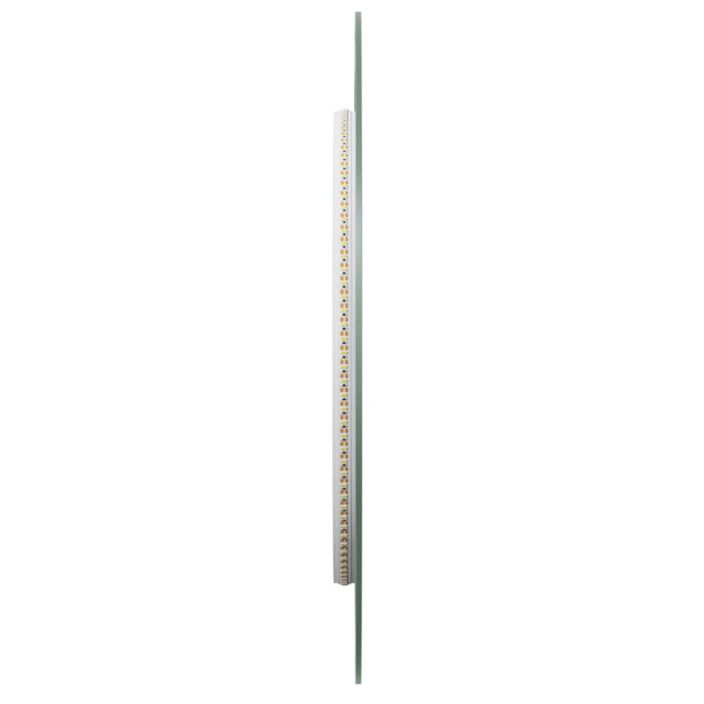 LED-badeværelsesspejl 100x45 cm oval