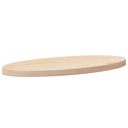bordplade 60x30x2,5 cm oval massivt fyrretræ