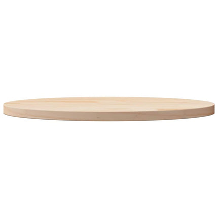 bordplade 60x30x2,5 cm oval massivt fyrretræ