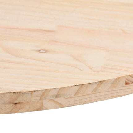 bordplade 60x30x2,5 cm oval massivt fyrretræ