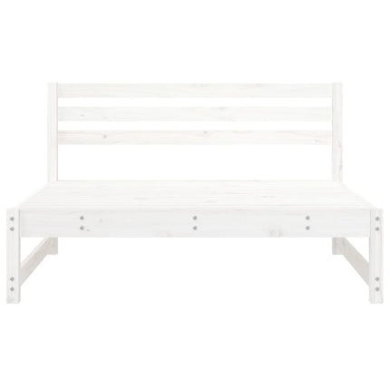 midtermodul til havesofa 120x80 cm massivt fyrretræ hvid
