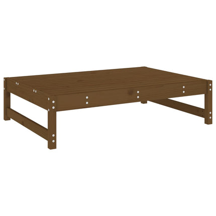 udendørs fodskammel 120x80 cm massivt fyrretræ honningbrun