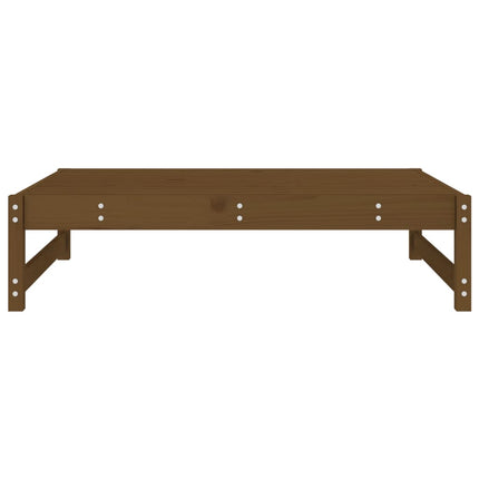 udendørs fodskammel 120x80 cm massivt fyrretræ honningbrun