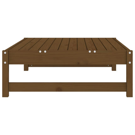 udendørs fodskammel 120x80 cm massivt fyrretræ honningbrun
