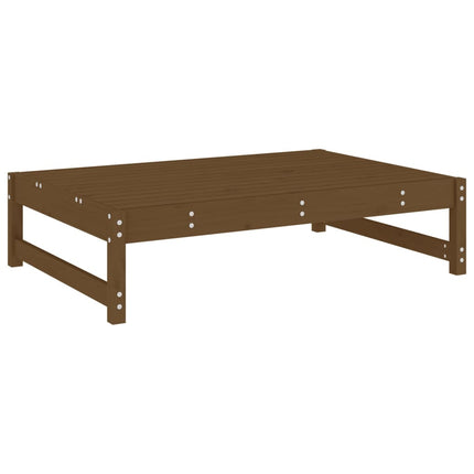 udendørs fodskammel 120x80 cm massivt fyrretræ honningbrun