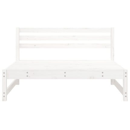 midtermoduler til havesofa 2 stk. 120x80 cm massivt fyr hvid