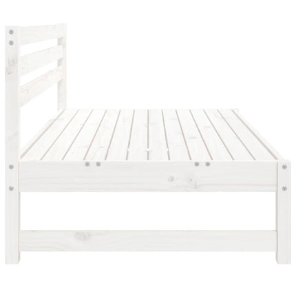 midtermoduler til havesofa 2 stk. 120x80 cm massivt fyr hvid