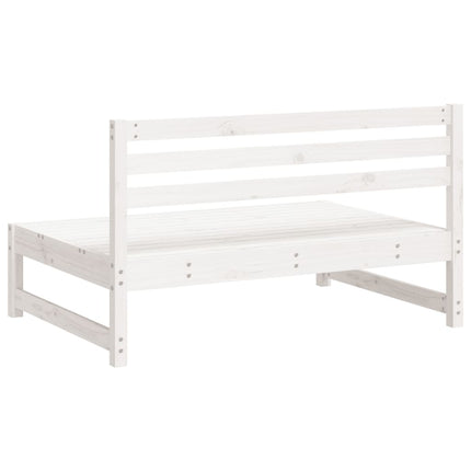 midtermoduler til havesofa 2 stk. 120x80 cm massivt fyr hvid