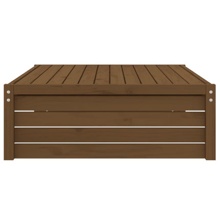 udendørs fodskammel 120x80 cm massivt fyrretræ honningbrun