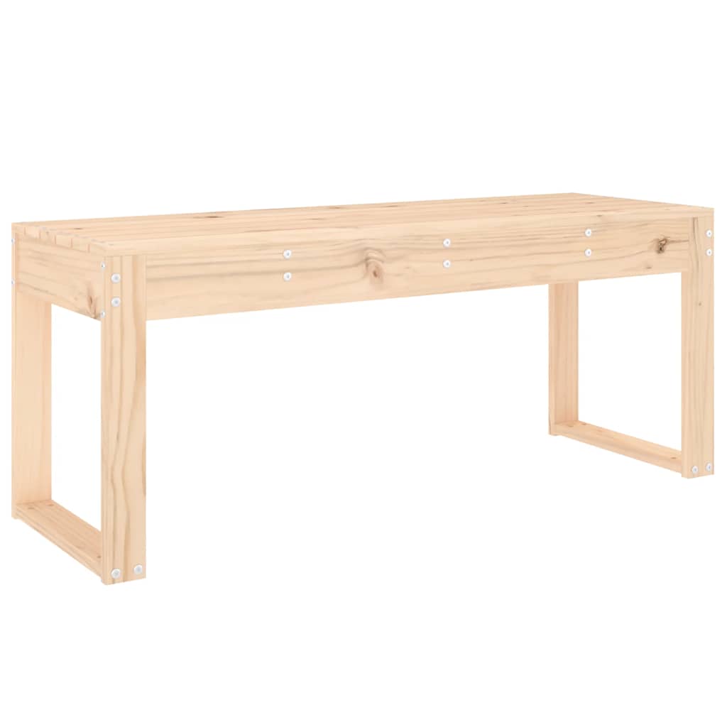 havebænk 110x38x45 cm massivt fyrretræ