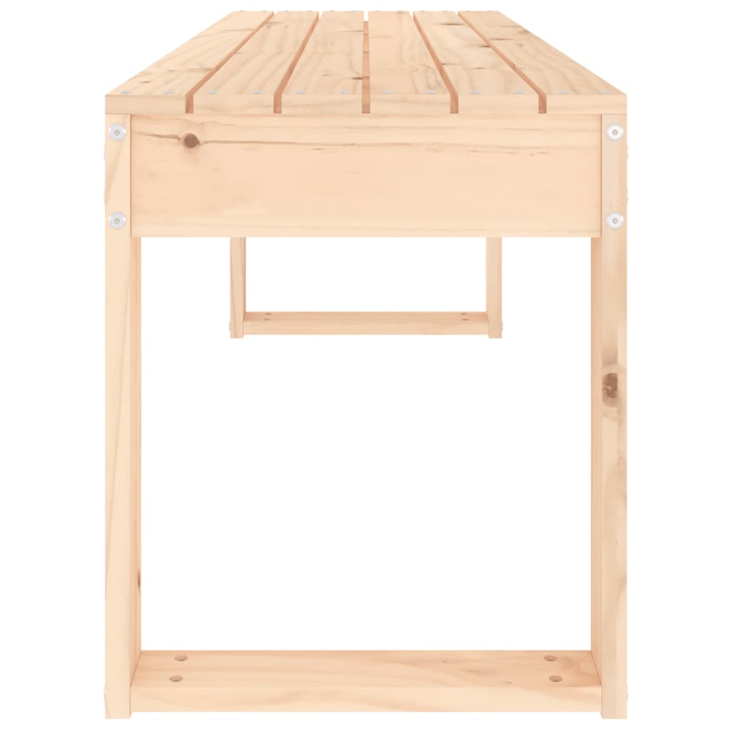 havebænk 110x38x45 cm massivt fyrretræ