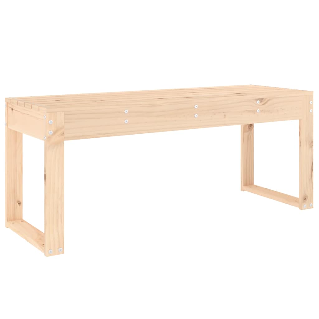 havebænk 110x38x45 cm massivt fyrretræ