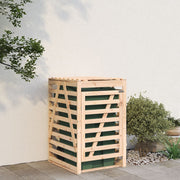 skraldespandsskjuler 84x90x128,5 cm massivt fyrretræ