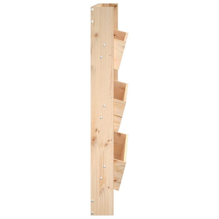 plantevæg 60x18,5x110 cm 3 niveauer massivt fyrretræ