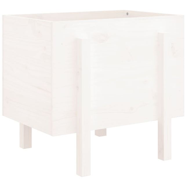 plantekasse 62x50x57 cm massivt fyrretræ hvid