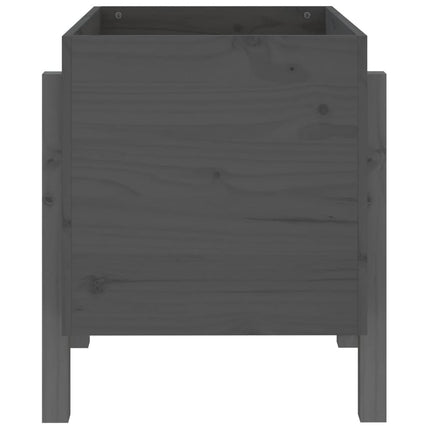 plantekasse 62x50x57 cmmassivt fyrretræ grå