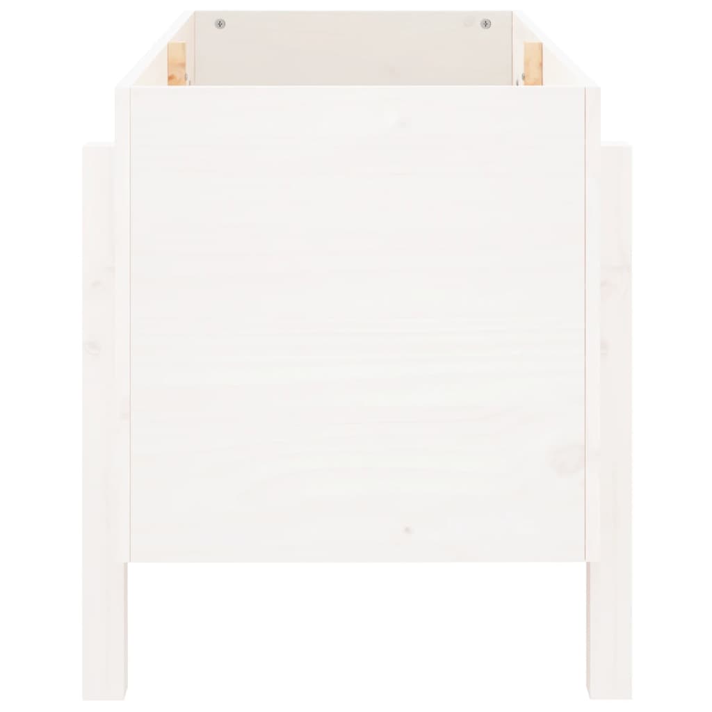 højbed 101x50x57 cm massivt fyrretræ hvid