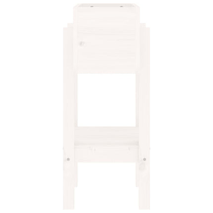 plantekasse 62x30x69 cm massivt fyrretræ hvid