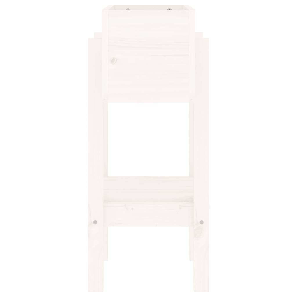 plantekasse 62x30x69 cm massivt fyrretræ hvid