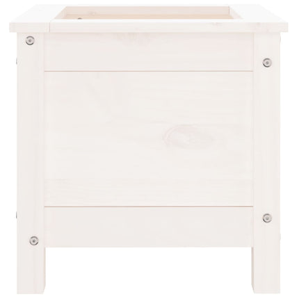 plantekasse 40x40x39 cm massivt fyrretræ hvid