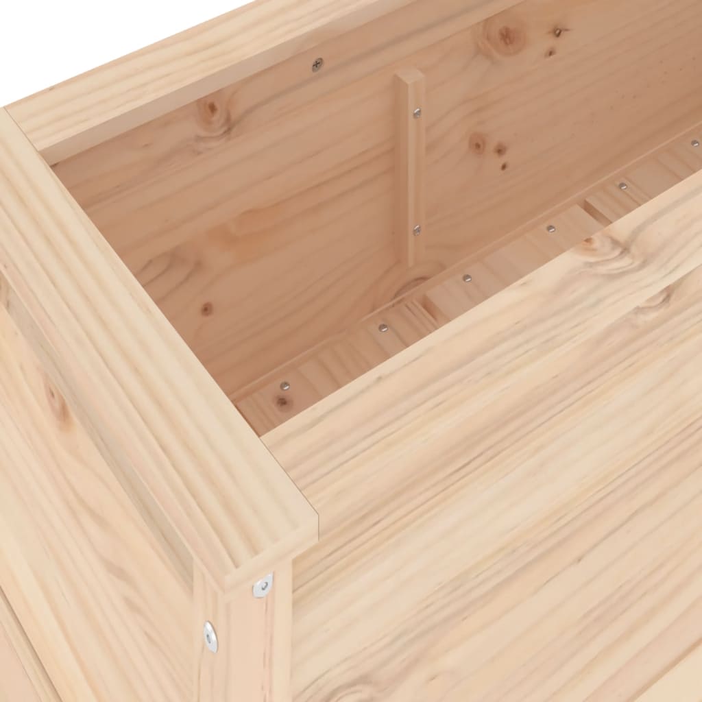 højbed 119,5x40x39 cm massivt fyrretræ