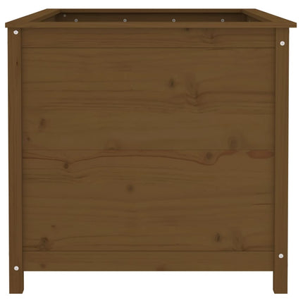 højbed 119,5x82,5x78 cm massivt fyrretræ gyldenbrun
