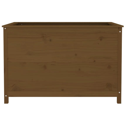 højbed 119,5x82,5x78 cm massivt fyrretræ gyldenbrun