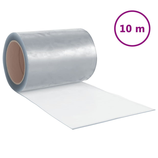 bændelgardin 300 mm x 2,6 mm 10 m PVC transparent
