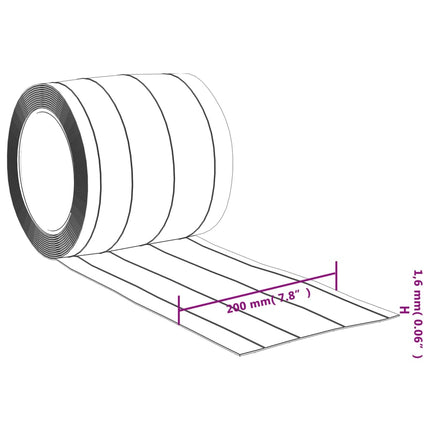 bændelgardin 200 mm x 1,6 mm 10 m PVC transparent