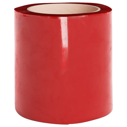 bændelgardin 200 mm x 1,6 mm 10 m PVC rød