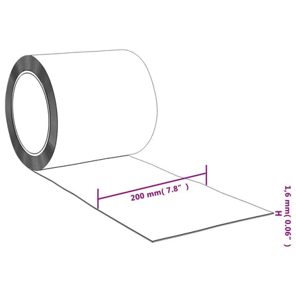 bændelgardin 200 mm x 1,6 mm 50 m PVC blå