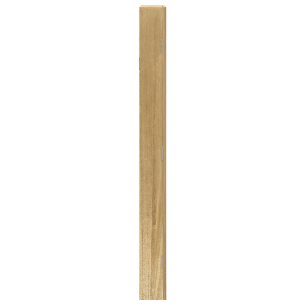 væghængt smykkeskab med spejl 37,5x10x106 cm