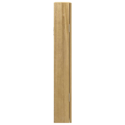 væghængt smykkeskab med spejl 37,5x10x67 cm