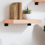 væghylde 40x20x6 cm ubehandlet massivt egetræ