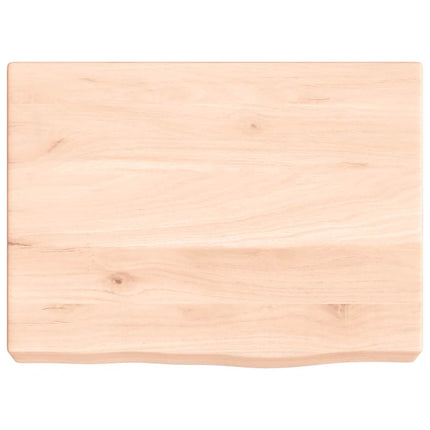 væghylde 40x30x(2-6) cm ubehandlet massivt egetræ