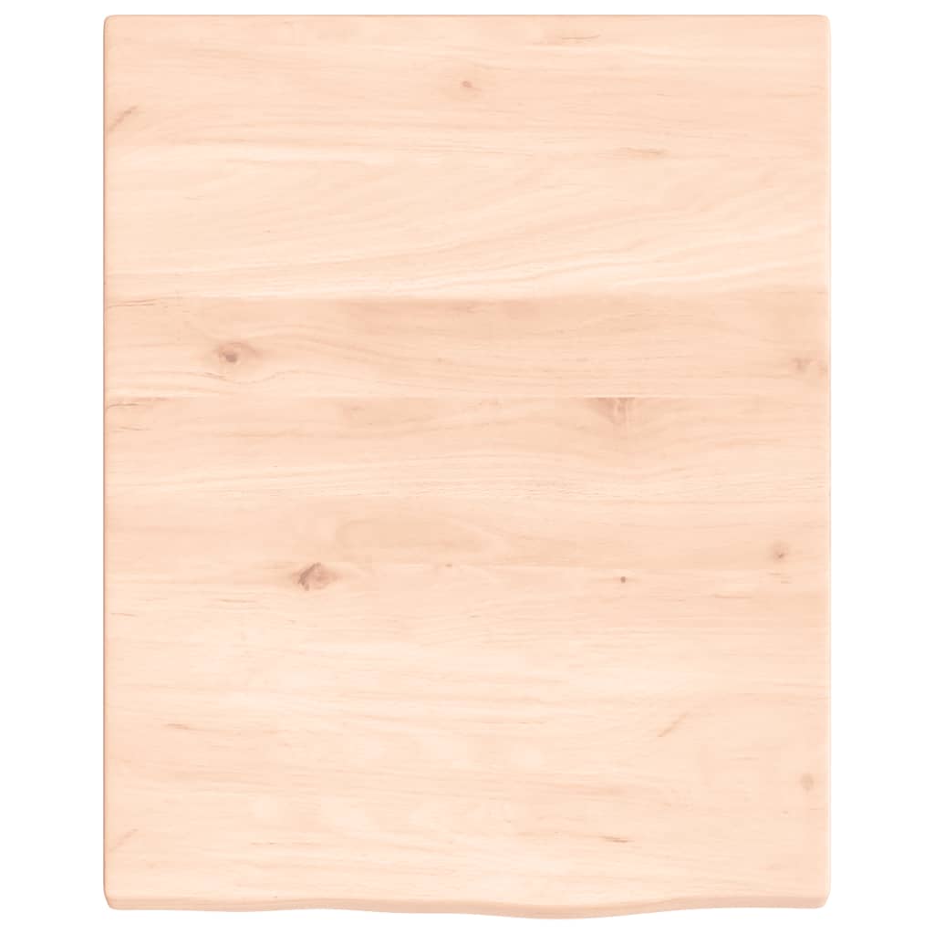 væghylde 40x50x2 cm ubehandlet massivt egetræ