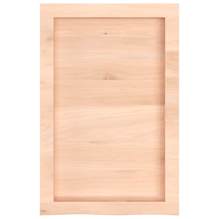 væghylde 40x60x(2-6) cm ubehandlet massivt egetræ
