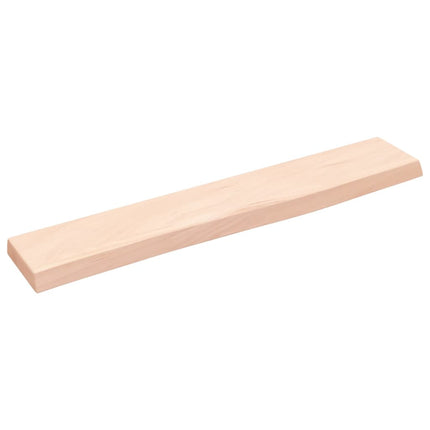 væghylde 60x10x2 cm ubehandlet massivt egetræ