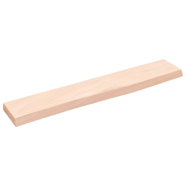 væghylde 60x10x2 cm ubehandlet massivt egetræ