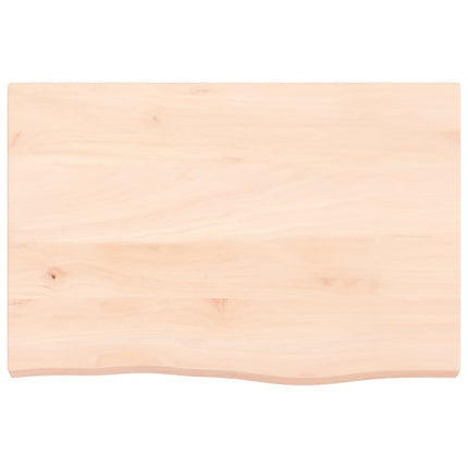 væghylde 60x40x(2-4) cm ubehandlet massivt egetræ