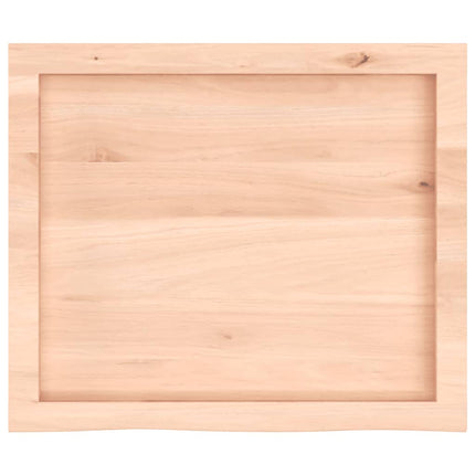 væghylde 60x50x(2-4) cm ubehandlet massivt egetræ