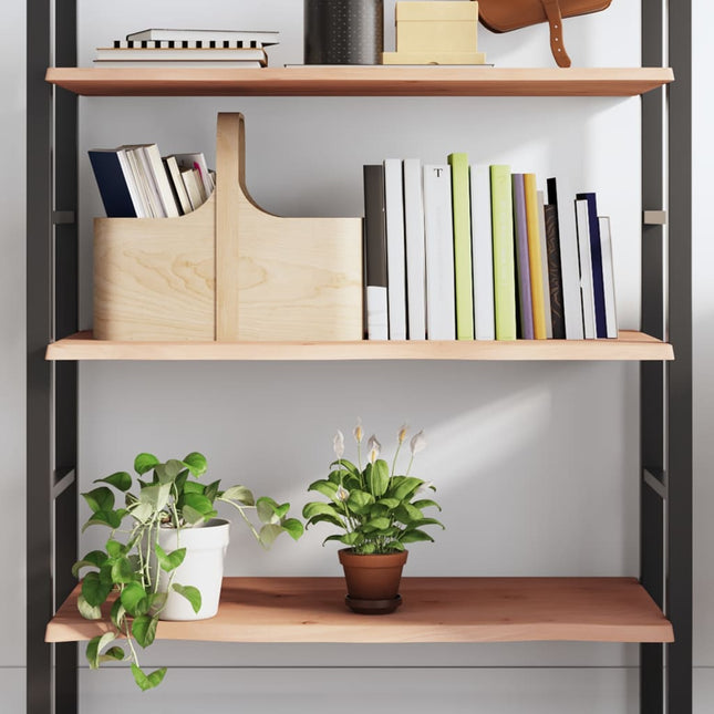 væghylde 80x40x2 cm ubehandlet massivt egetræ