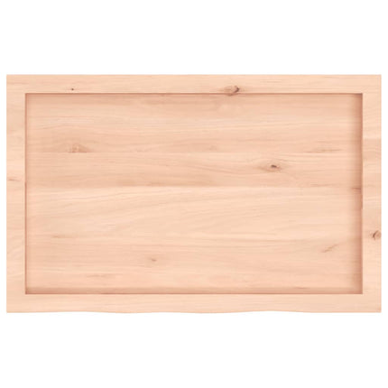væghylde 80x50x(2-4) cm ubehandlet massivt egetræ