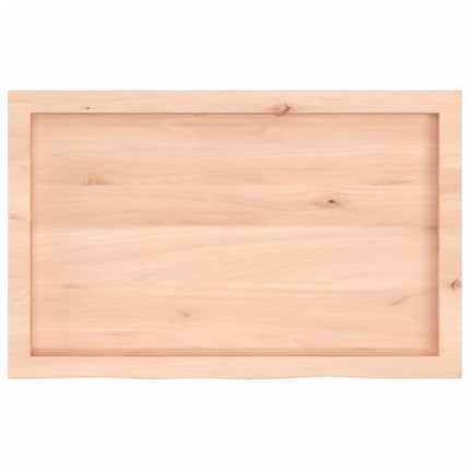 væghylde 80x50x(2-6) cm ubehandlet massivt egetræ