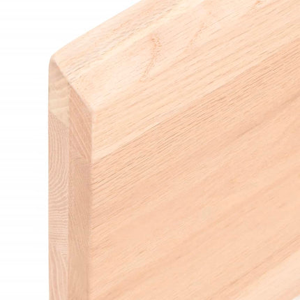væghylde 100x10x4 cm ubehandlet massivt egetræ