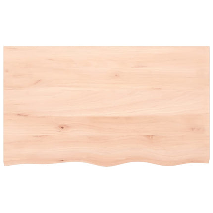 væghylde 100x60x2 cm ubehandlet massivt egetræ
