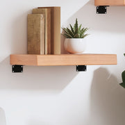 væghylde 40x30x(2-6) cm behandlet massivt egetræ lysebrun