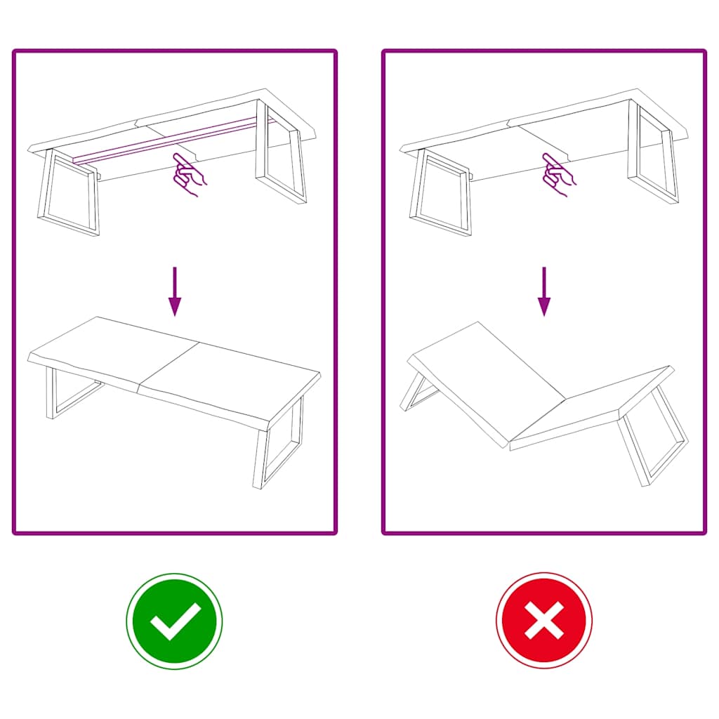 væghylde 140x60x(2-4) cm behandlet massivt egetræ mørkebrun